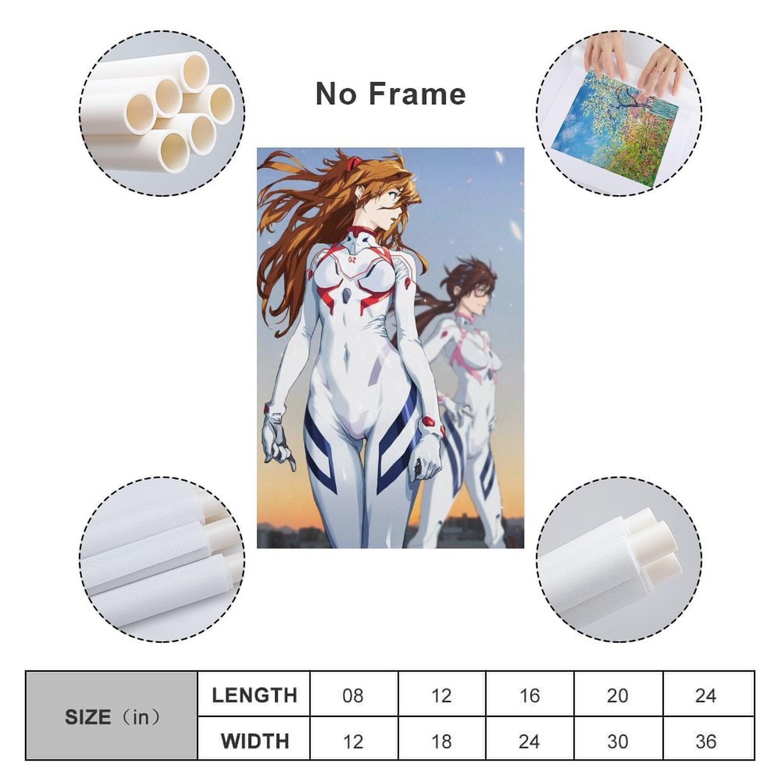 Amazon.co.jp: 絵画 大型 式波・アスカ・ラングレー 真希波マリ 新世紀